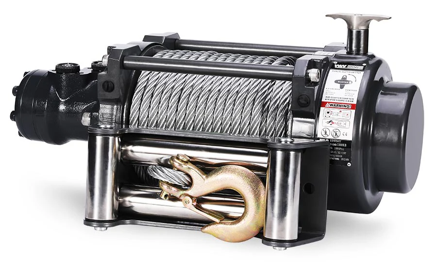 The Warrior 15000NH Hydraulic Winch is compact and rugged for industrial and commercial applications. Available from Super Power Winch.